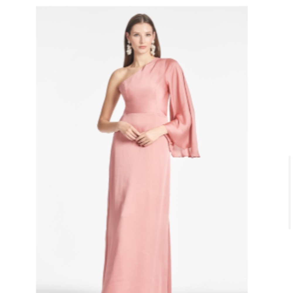 Sachin + Babi Blush One-Shoulder Gown